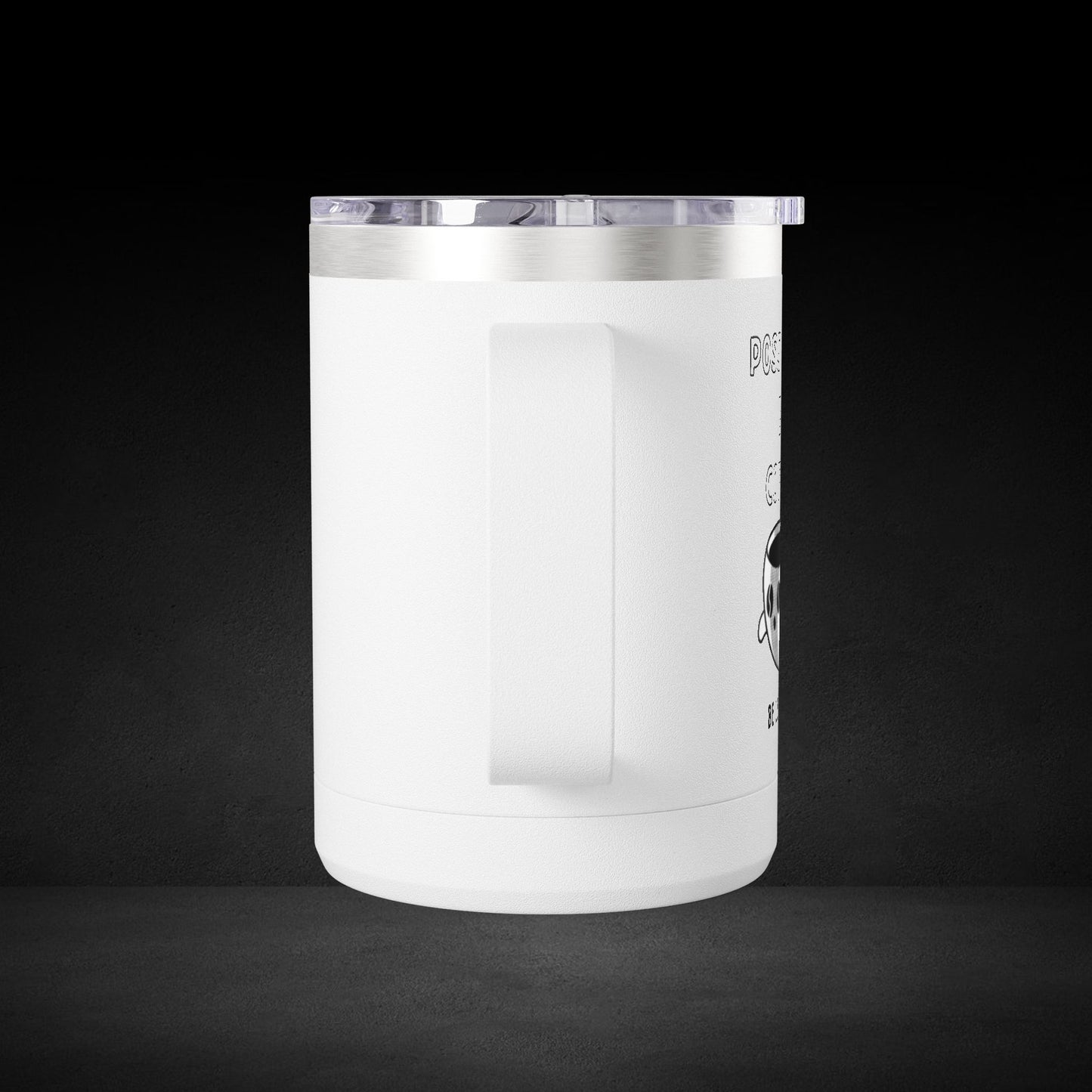 Possessed By Coffee Be Less Dead Travel Mug - Ghost Coffee Cup for Coffee Lovers & Caffeine Addicts