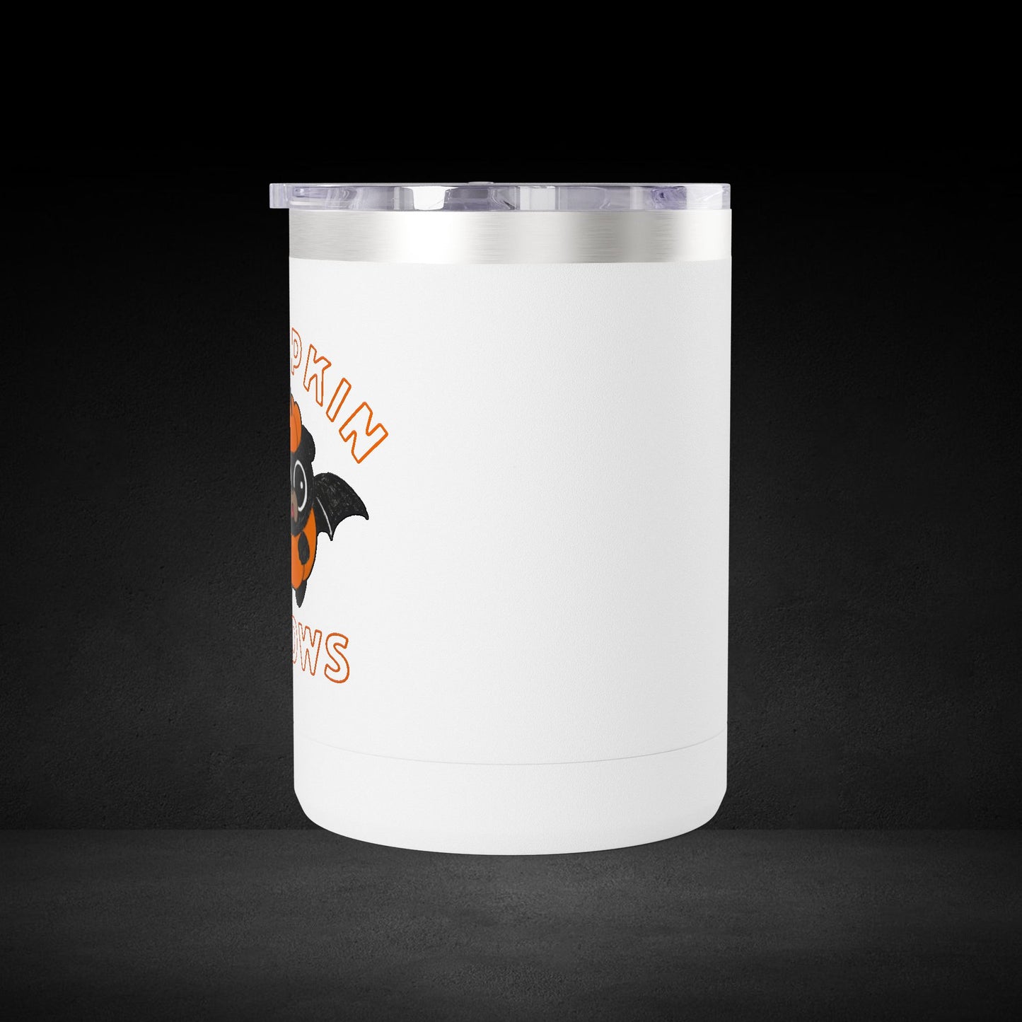 Pumpkin Knows Coffee Mug – Cute Bat in Pumpkin Design - Possessed by Coffee Travel Mug
