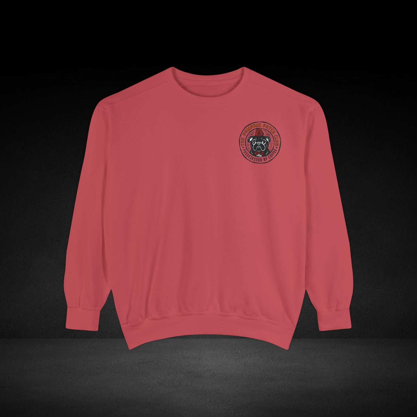 Pumpkin Patch Club Pug & Skull Sweatshirt – Possessed by Coffee Collection