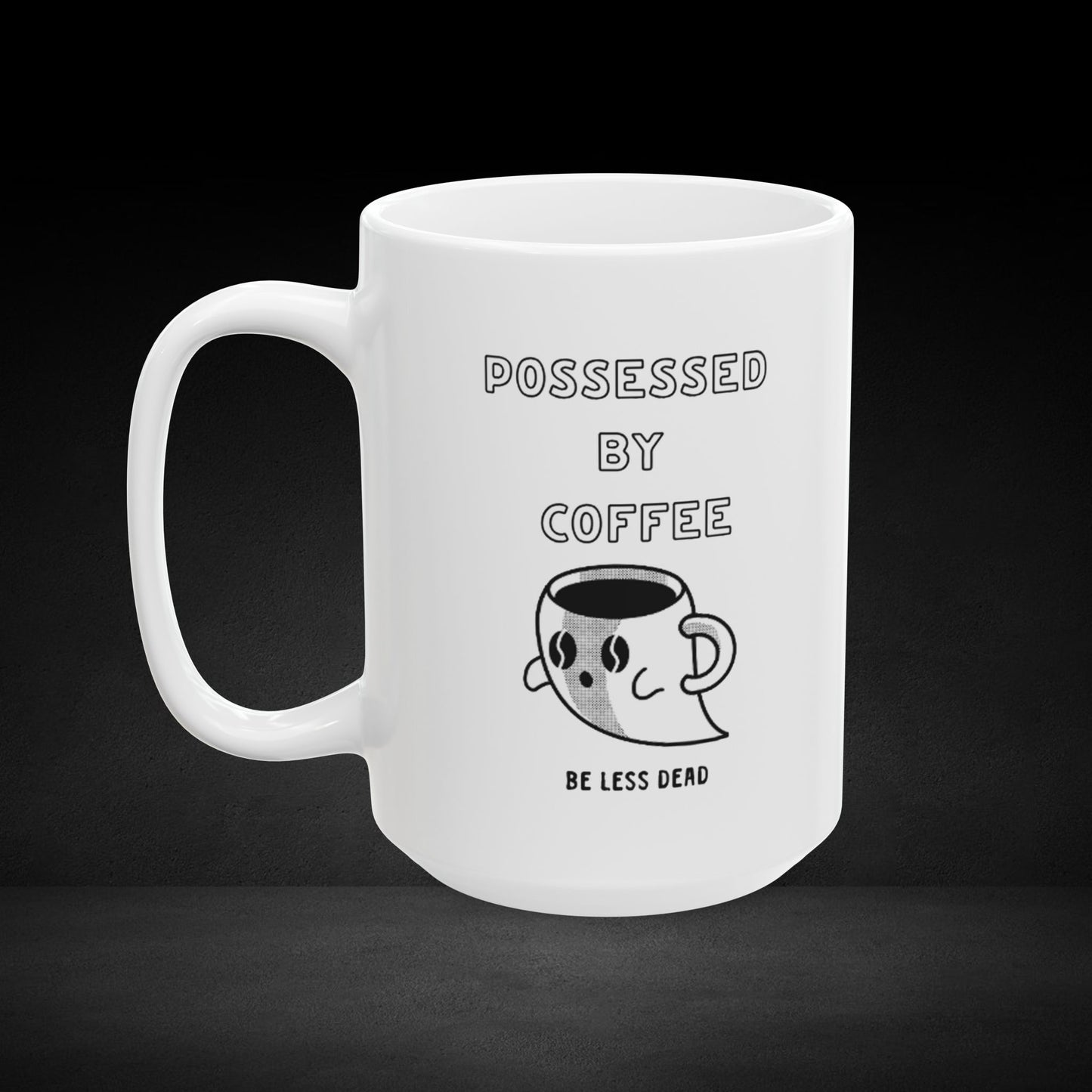 Haunted Brew – Ghost Coffee Cup Design