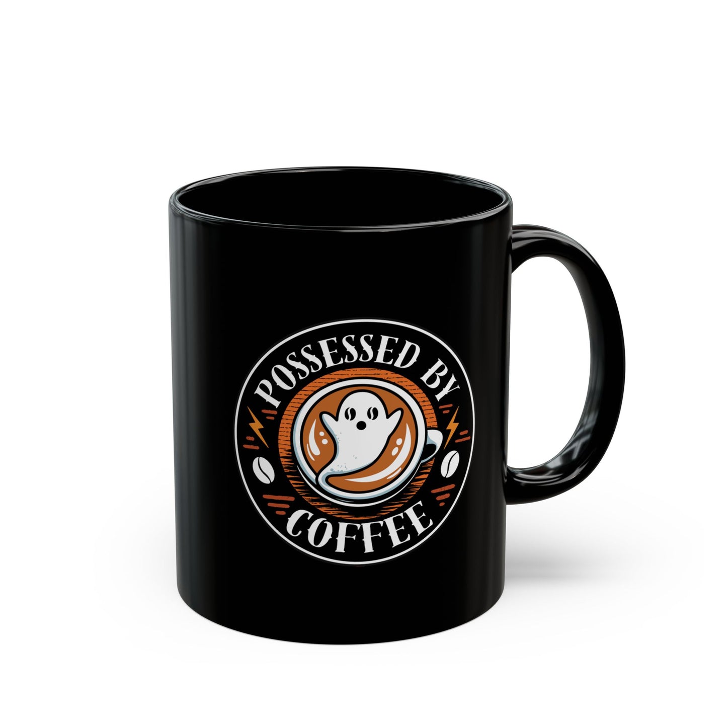 Possessed by Coffee Mug — Black Ceramic 11oz & 15oz