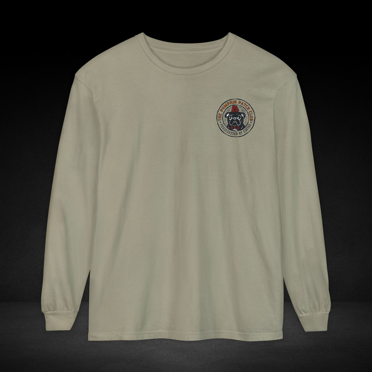 The Pumpkin Patch Club Long Sleeve Tee – Pug & Skull Coffee Edition