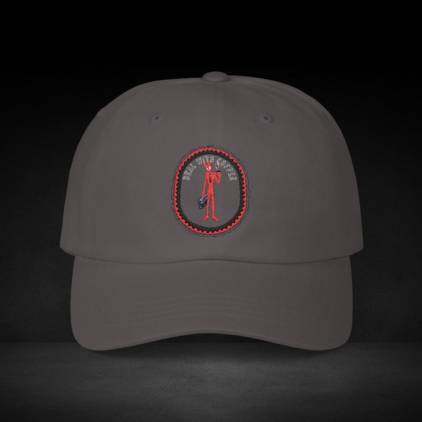 Deal With Coffee Cap – Devilish Business Spirit Baseball Hat