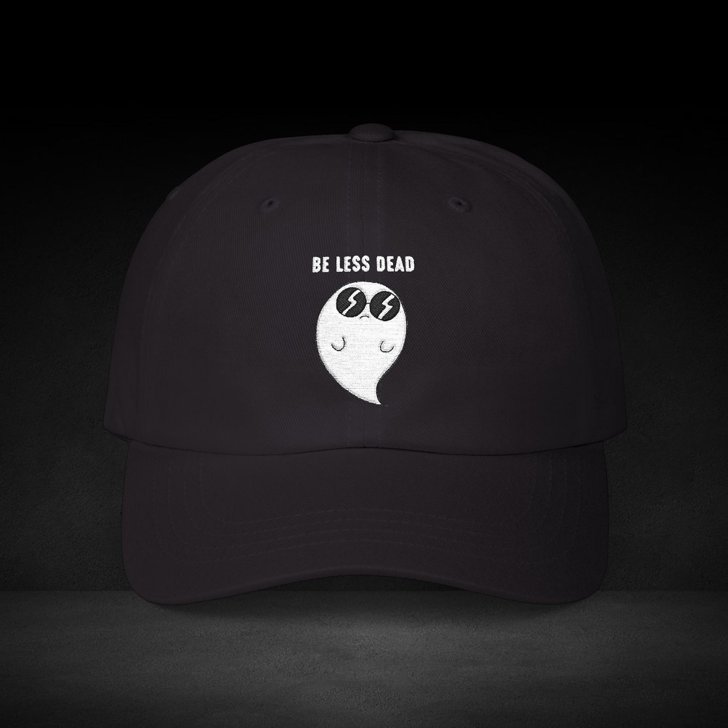 Be Less Dead Ghost Cap – Cool Coffee Spirit Streetwear for Caffeine Lovers