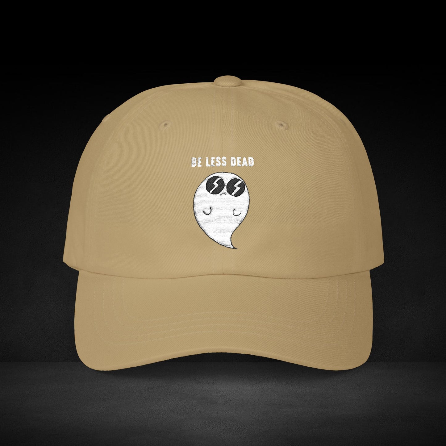 Be Less Dead Ghost Cap – Cool Coffee Spirit Streetwear for Caffeine Lovers