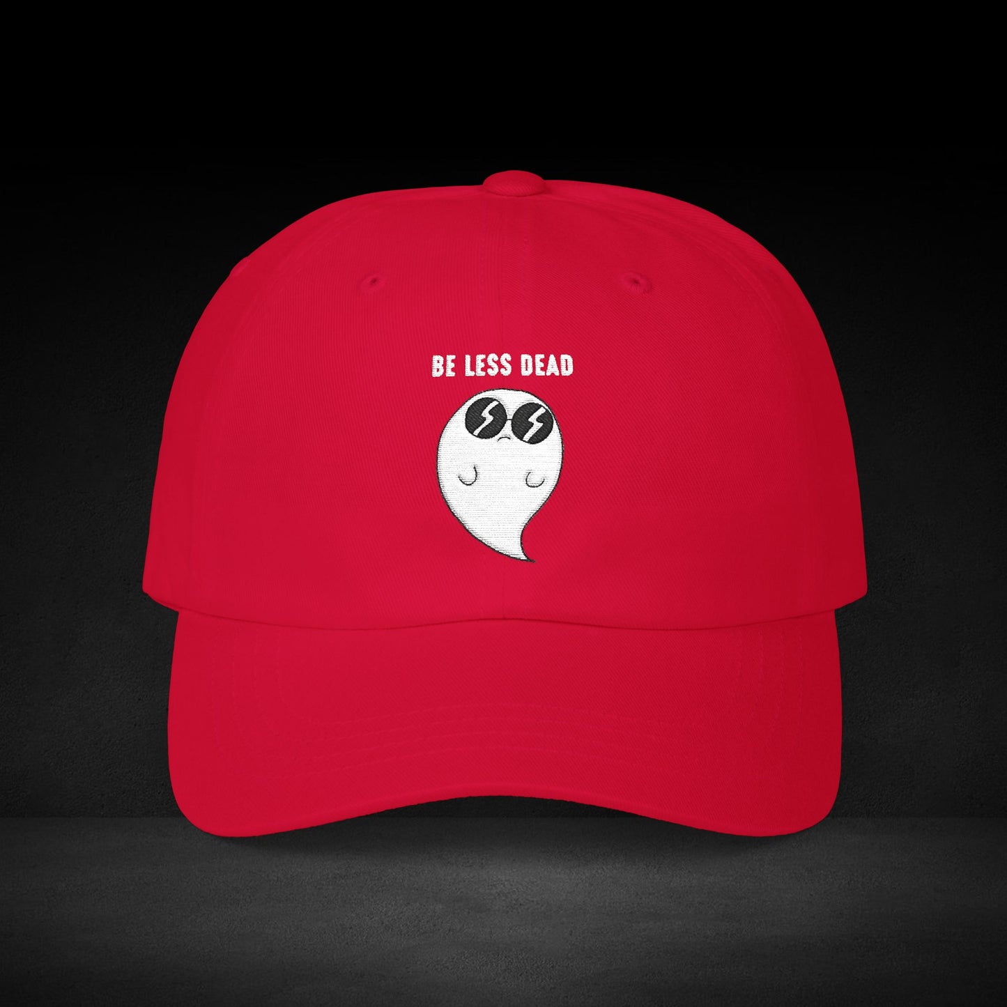 Be Less Dead Ghost Cap – Cool Coffee Spirit Streetwear for Caffeine Lovers