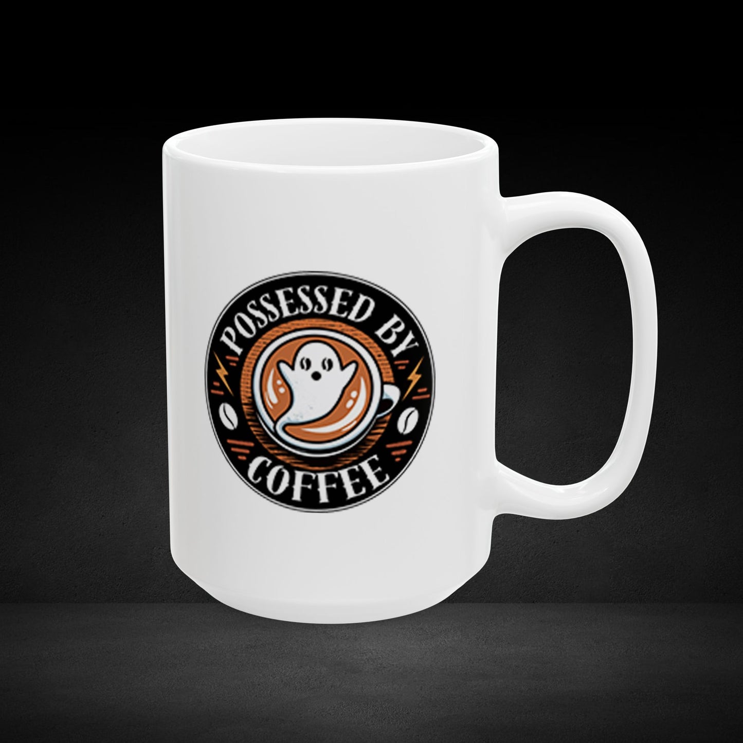 Be Less Dead – Cool Ghost With Bean Eyes Coffee Mug