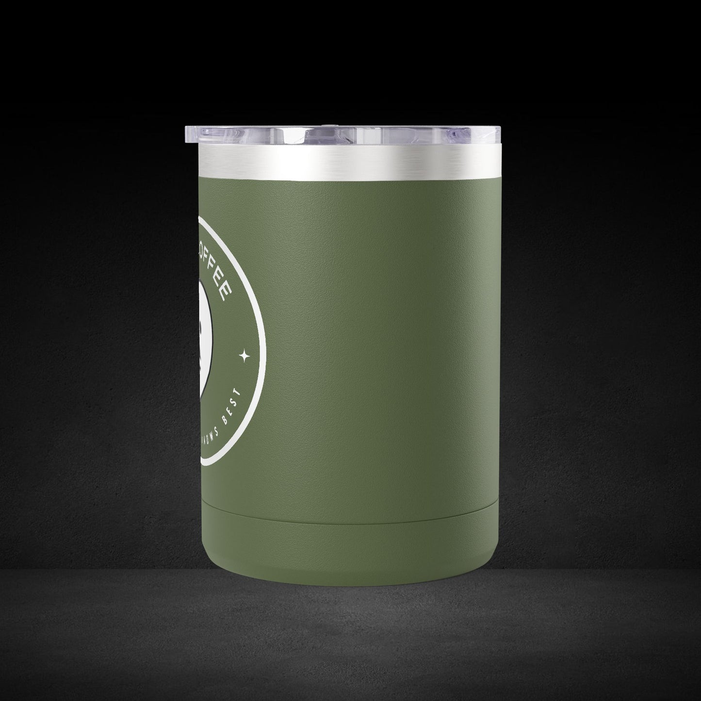 Hot Coffee The Spirit Knows Best Ghost Travel Mug - Minimalist Badge Design Coffee Cup