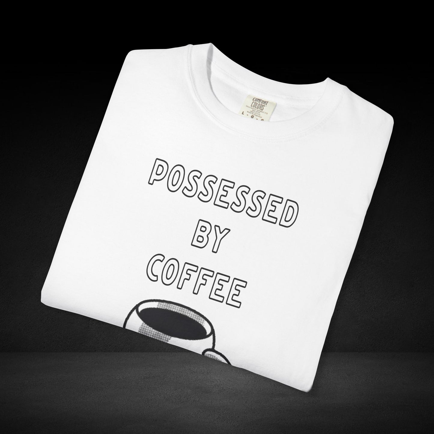 Haunted Brew Tee – Ghost Coffee Cup Character Graphic Shirt