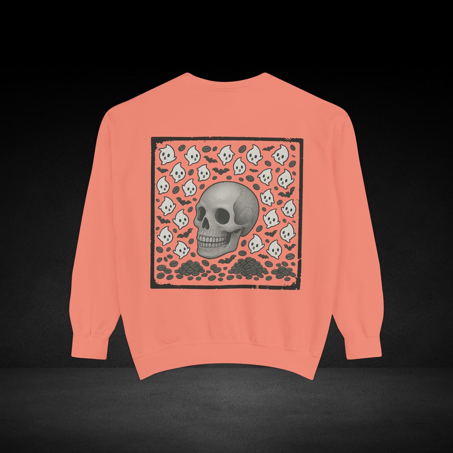 Possessed by Coffee Ghost & Skull Sweatshirt – Haunted Roast Collection