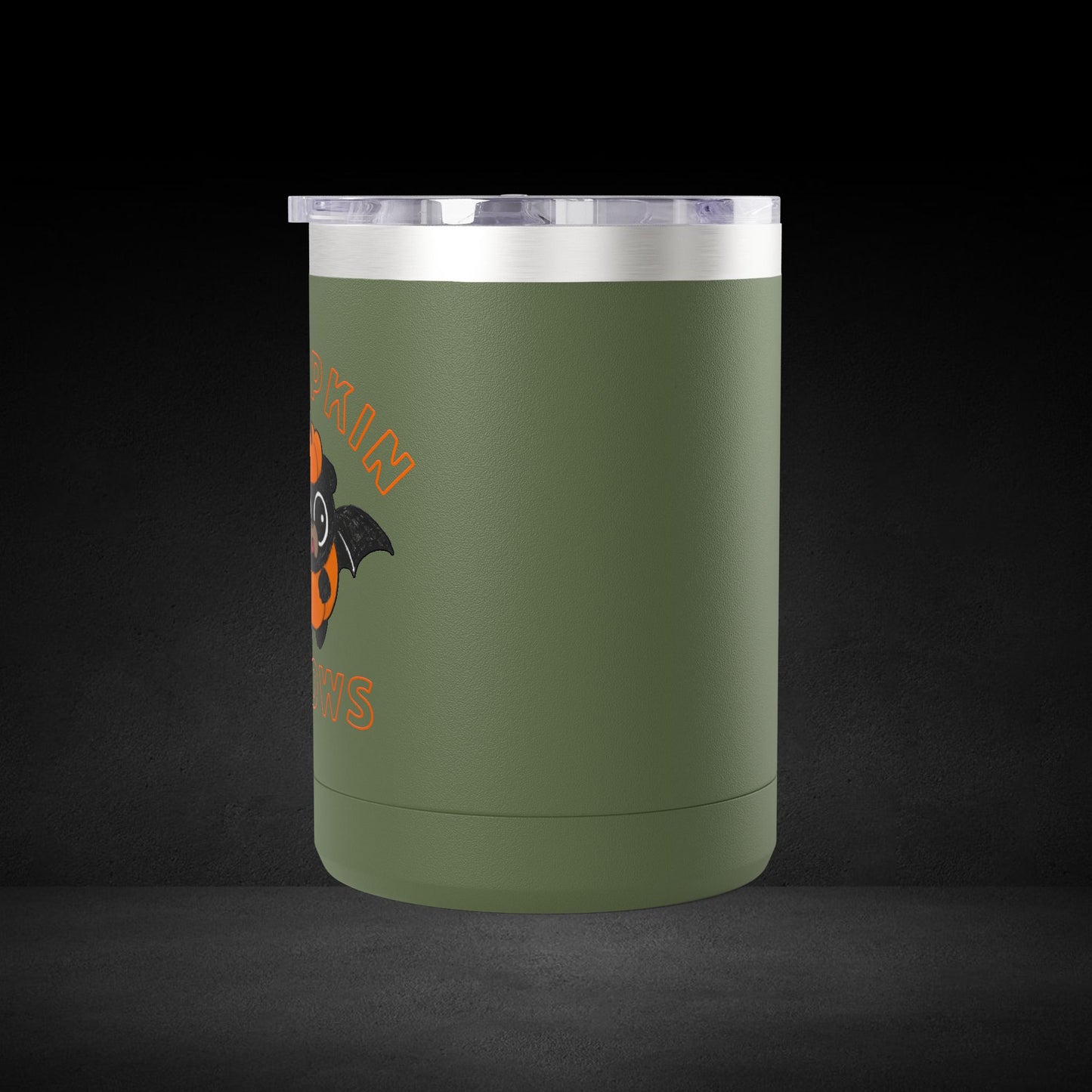 Pumpkin Knows Coffee Mug – Cute Bat in Pumpkin Design - Possessed by Coffee Travel Mug