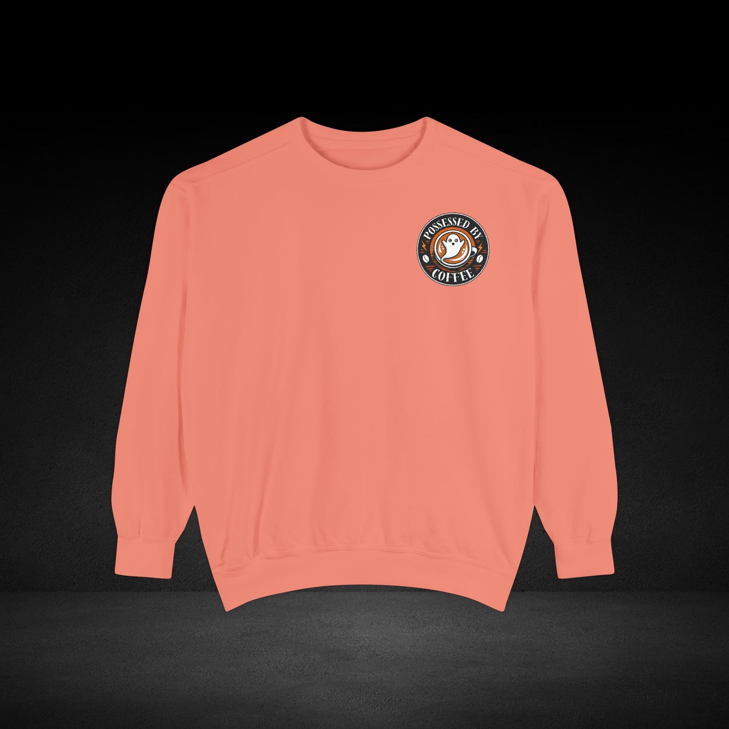 Possessed by Coffee Ghost & Skull Sweatshirt – Haunted Roast Collection