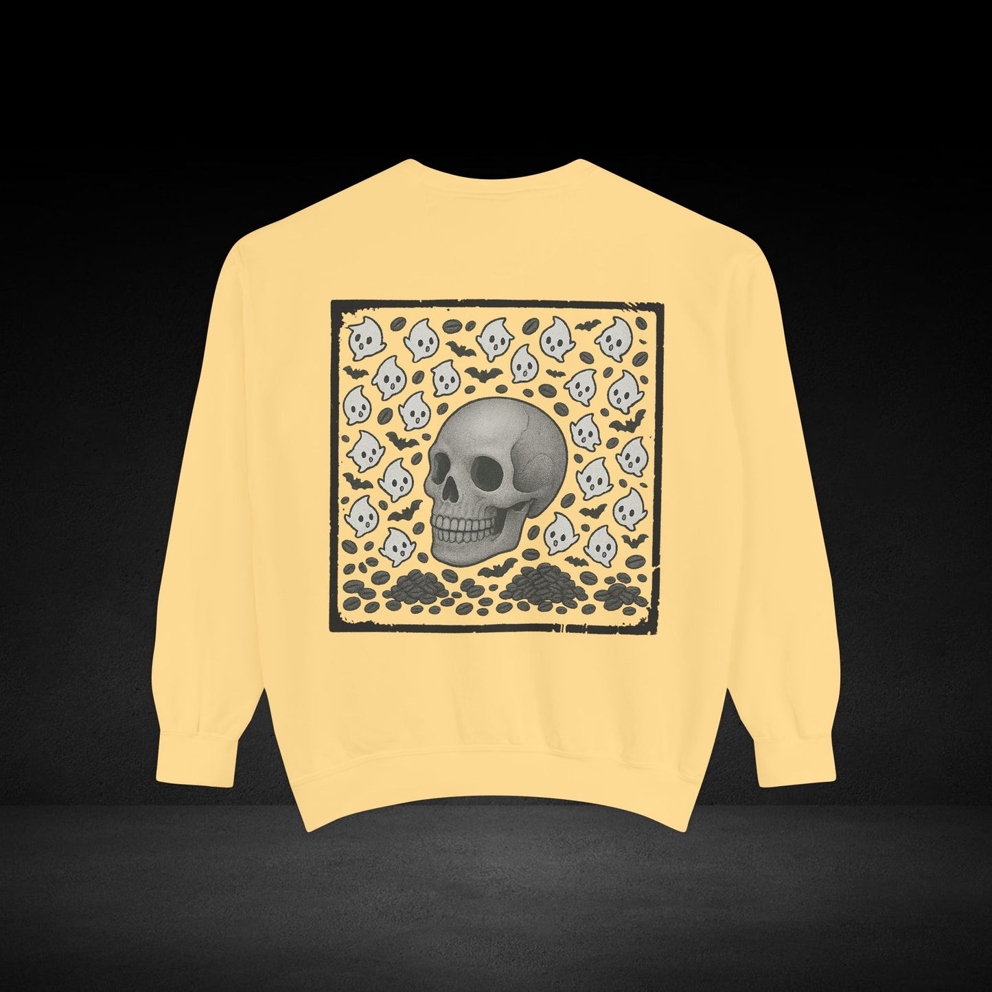 Possessed by Coffee Ghost & Skull Sweatshirt – Haunted Roast Collection