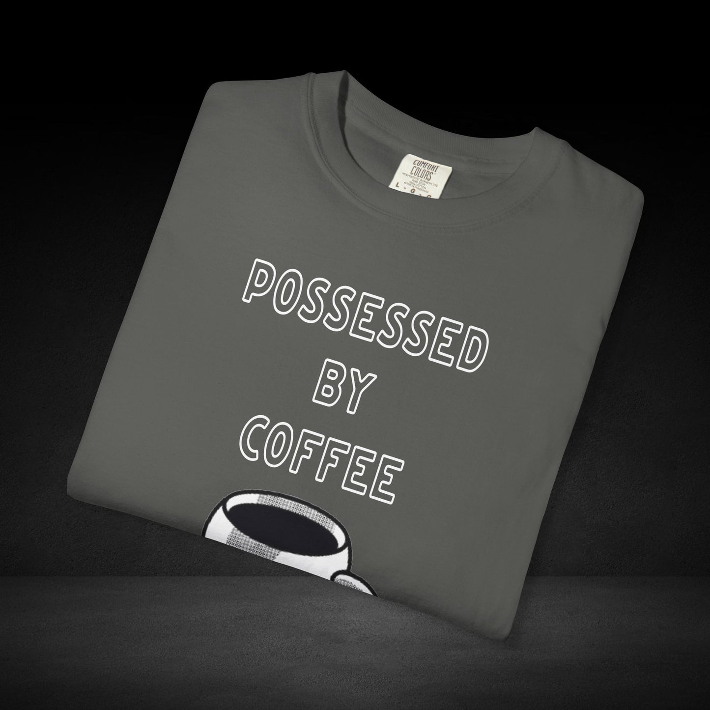 Haunted Brew Tee – Ghost Coffee Cup Character Graphic Shirt