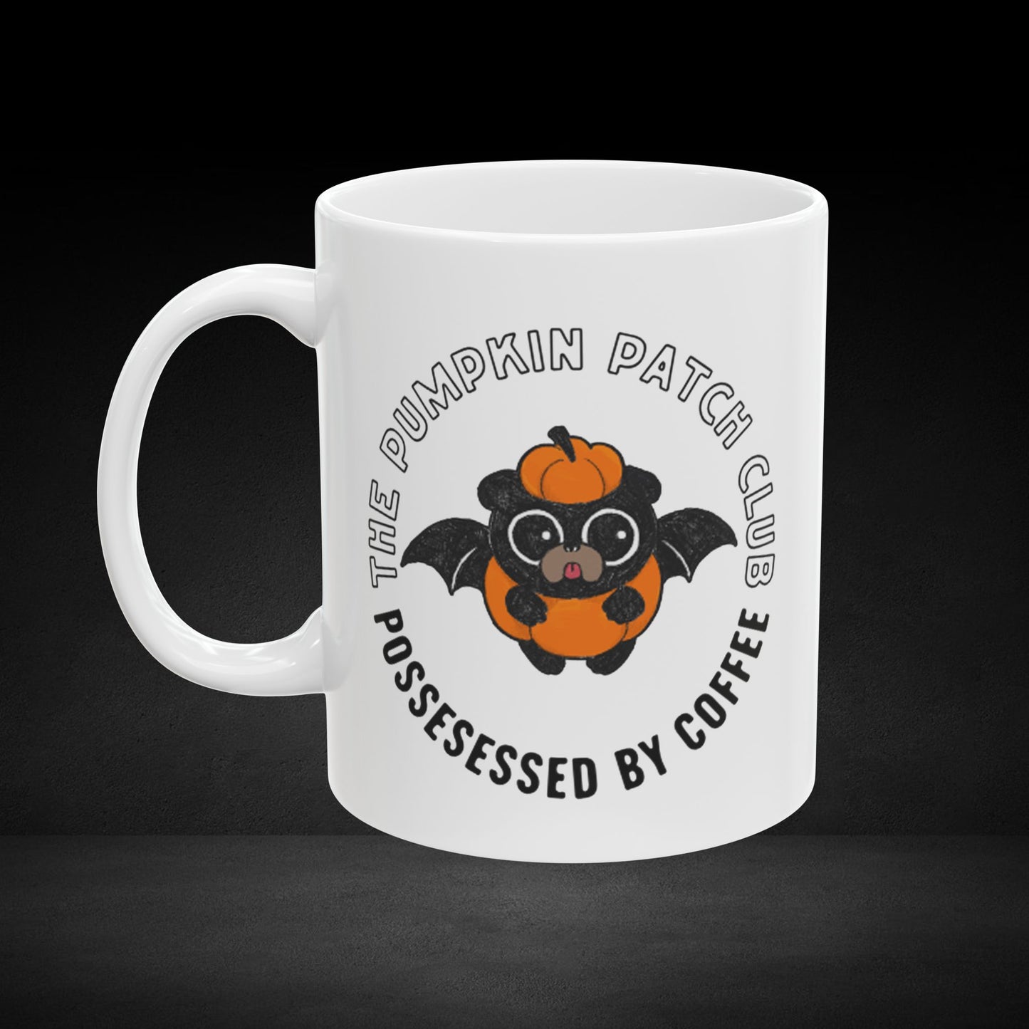 The Pumpkin Patch Club – Bat Pup Coffee Mug