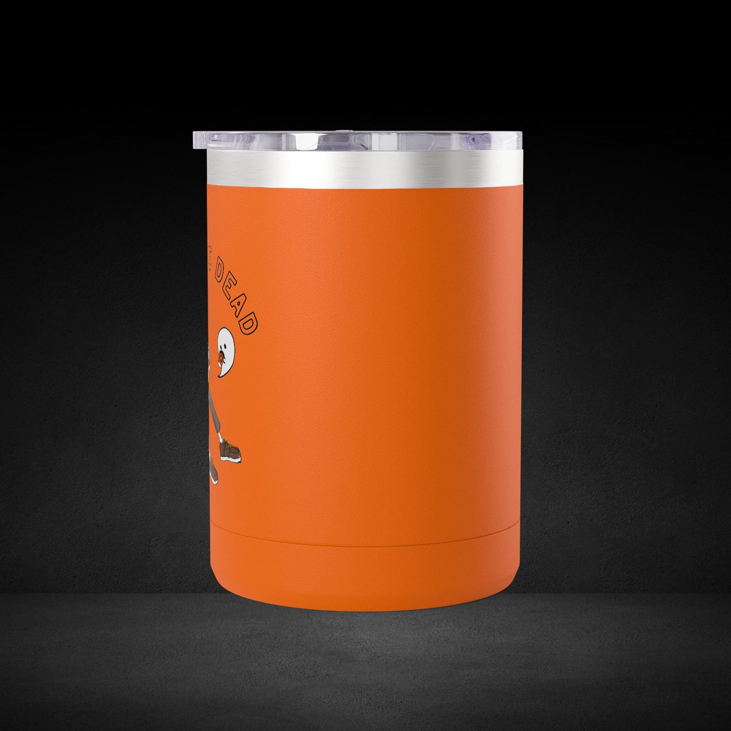 Be Less Dead Skeleton and Ghost Travel Mug - Coffee Lover Cup with Unique Illustrated Design