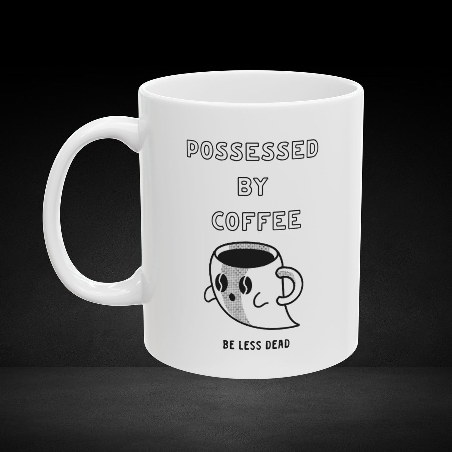 Haunted Brew – Ghost Coffee Cup Design