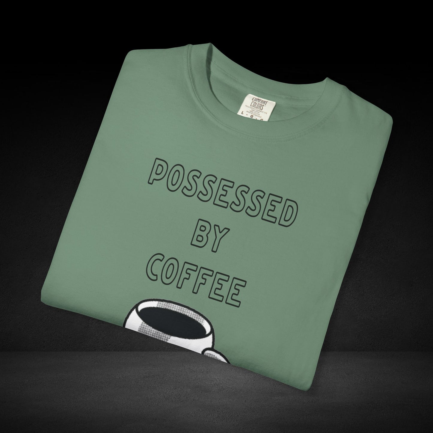 Haunted Brew Tee – Ghost Coffee Cup Character Graphic Shirt
