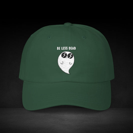 Be Less Dead Ghost Cap – Cool Coffee Spirit Streetwear for Caffeine Lovers