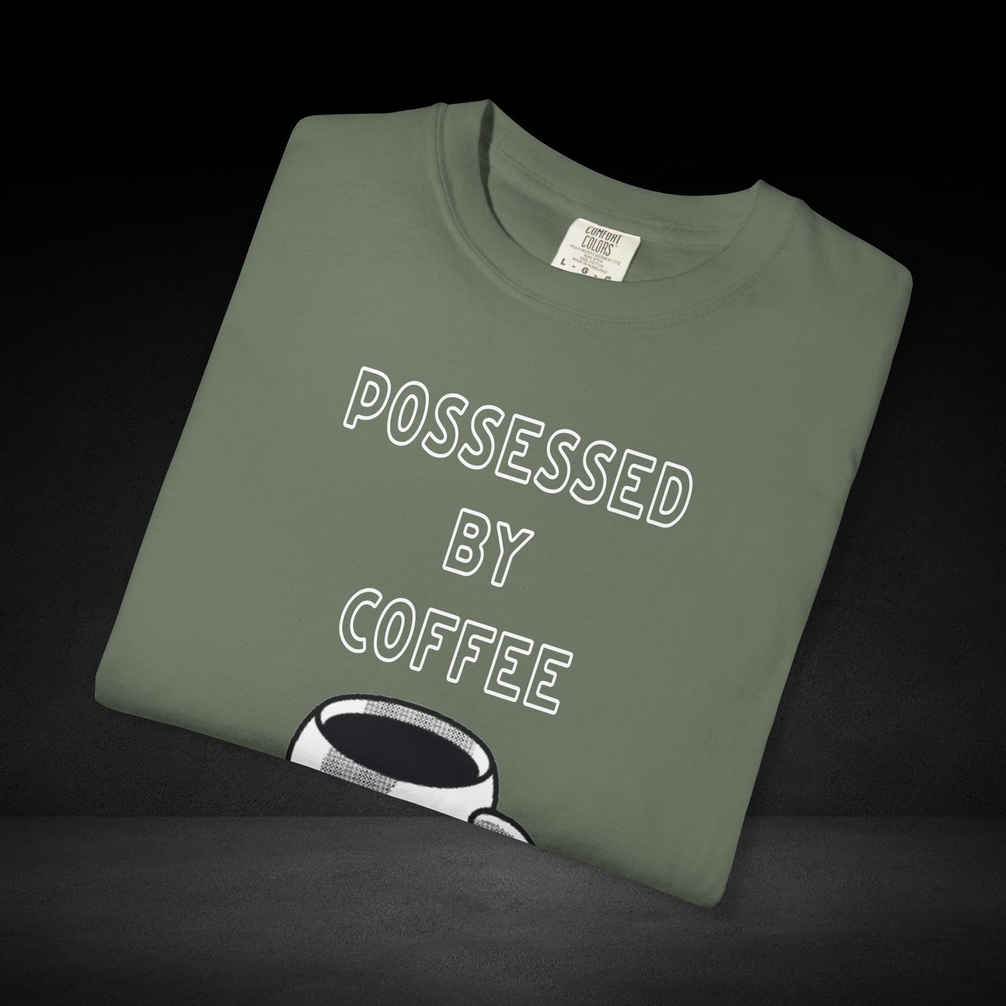 Haunted Brew Tee – Ghost Coffee Cup Character Graphic Shirt