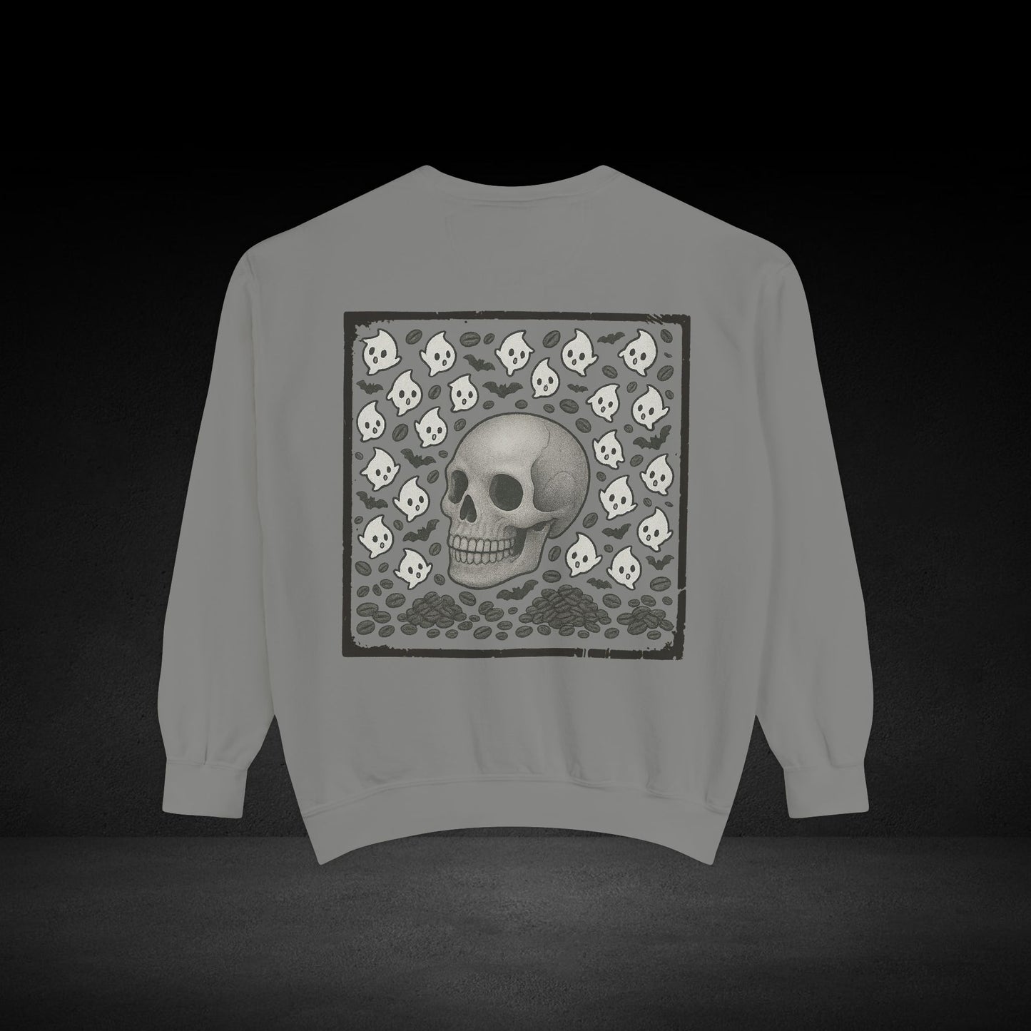 Pumpkin Patch Club Pug & Skull Sweatshirt – Possessed by Coffee Collection