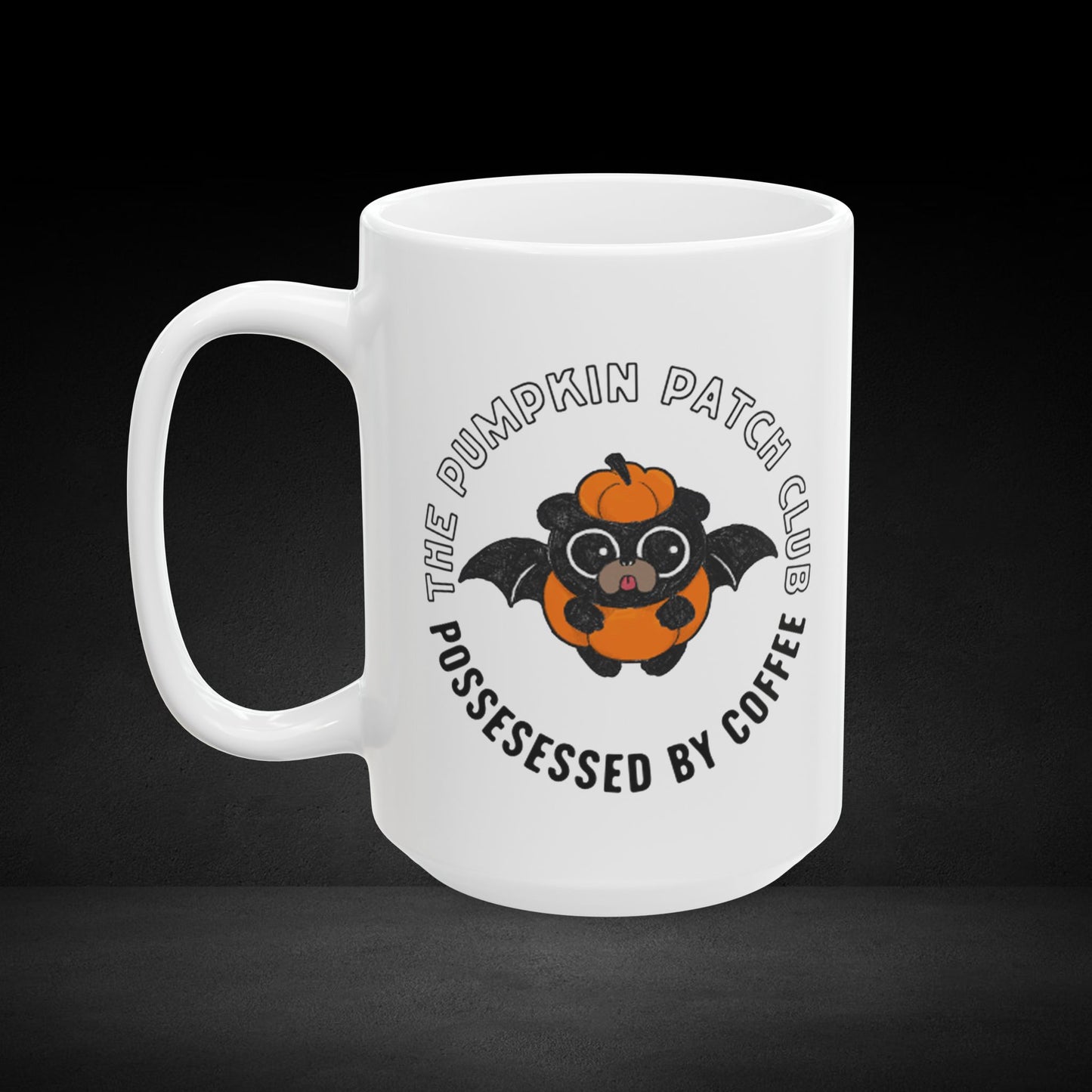 The Pumpkin Patch Club – Bat Pup Coffee Mug