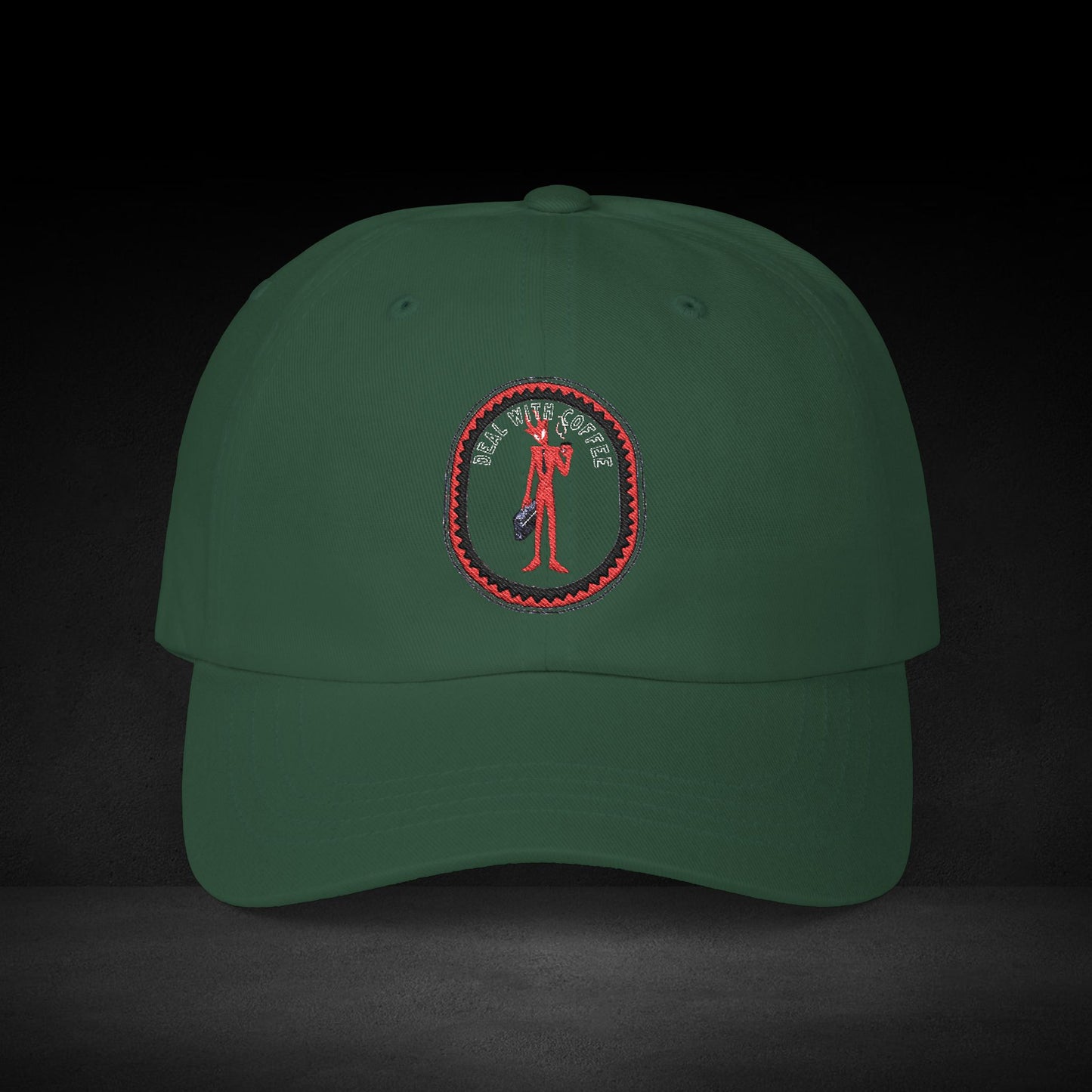 Deal With Coffee Cap – Devilish Business Spirit Baseball Hat