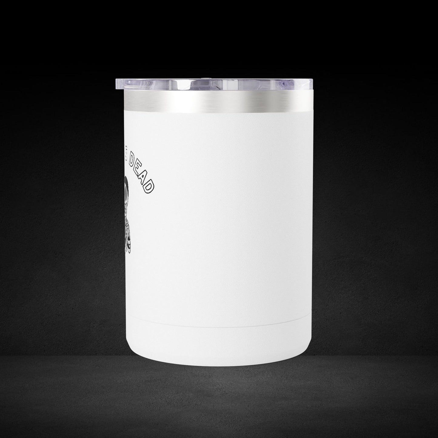 Be Less Dead Skeleton Travel Mug - Coffee Lover Cup with Coffee Bean Eyes Design