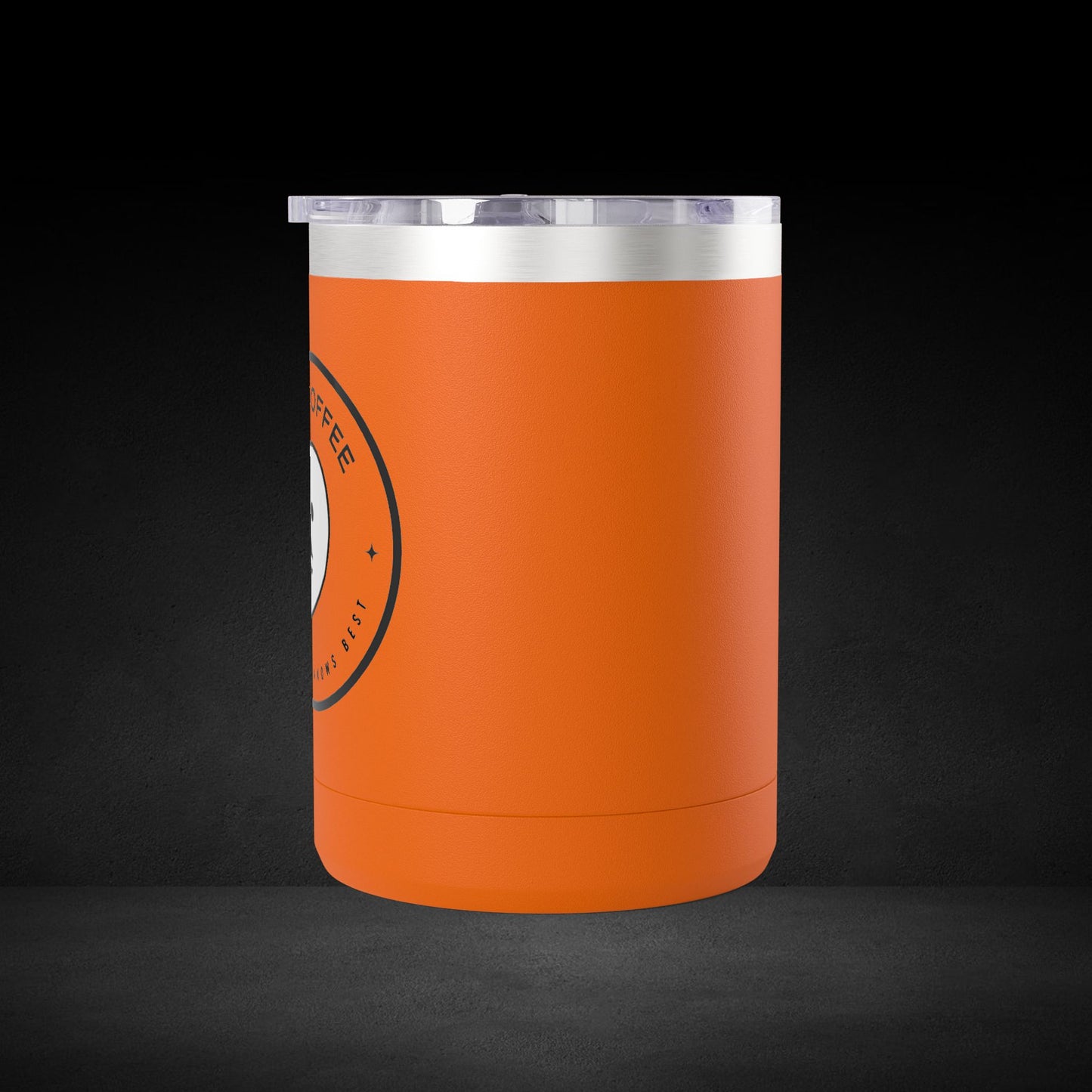 Hot Coffee The Spirit Knows Best Ghost Travel Mug - Minimalist Badge Design Coffee Cup