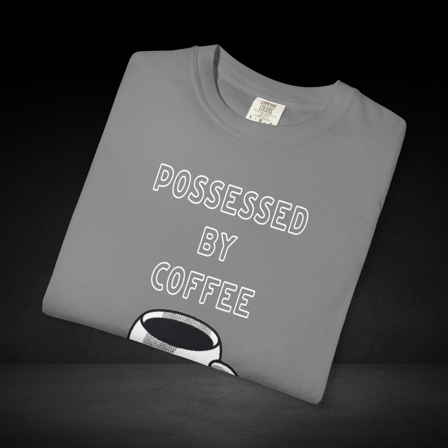 Haunted Brew Tee – Ghost Coffee Cup Character Graphic Shirt