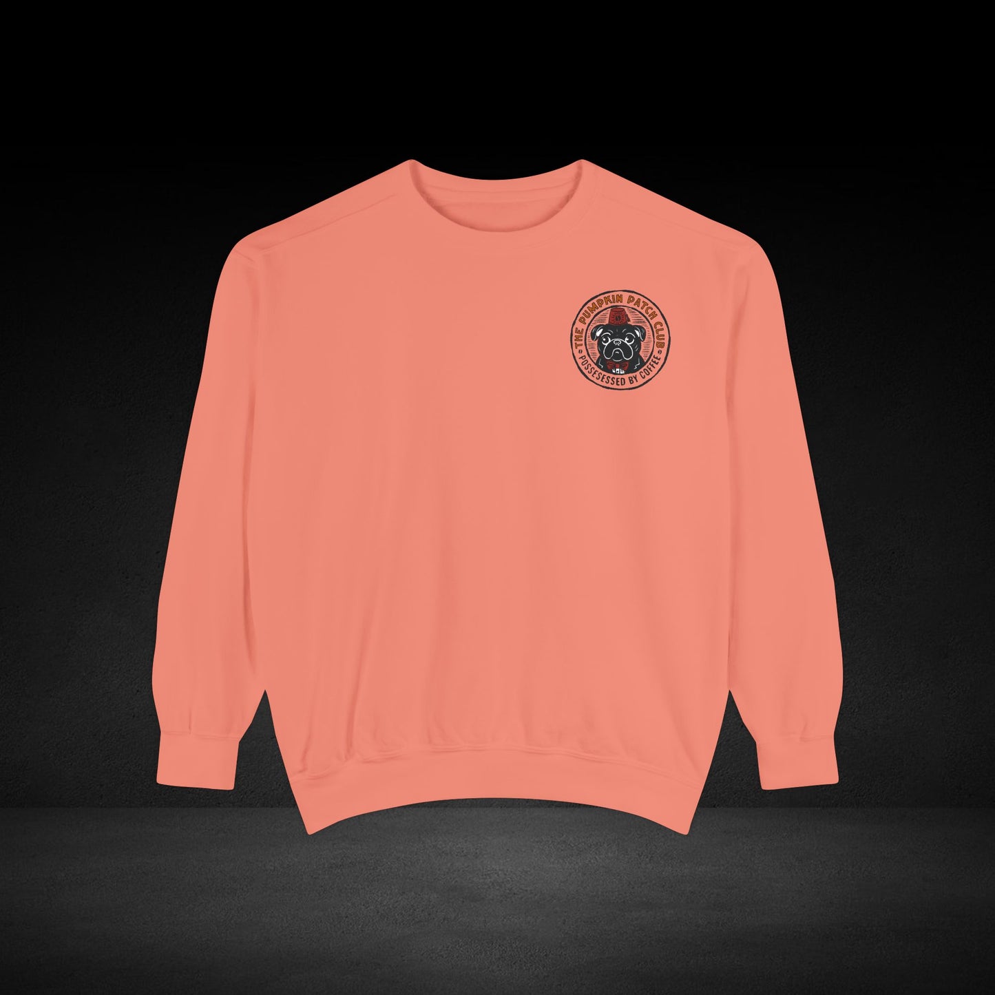 Pumpkin Patch Club Pug & Skull Sweatshirt – Possessed by Coffee Collection