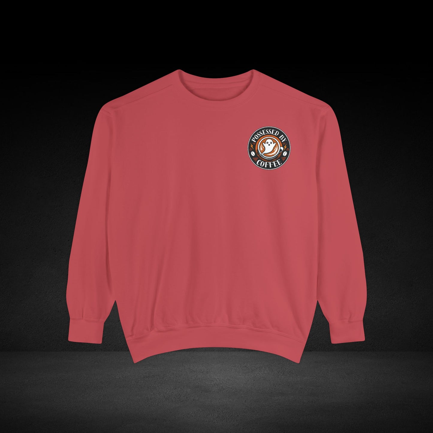 Possessed by Coffee Ghost & Skull Sweatshirt – Haunted Roast Collection