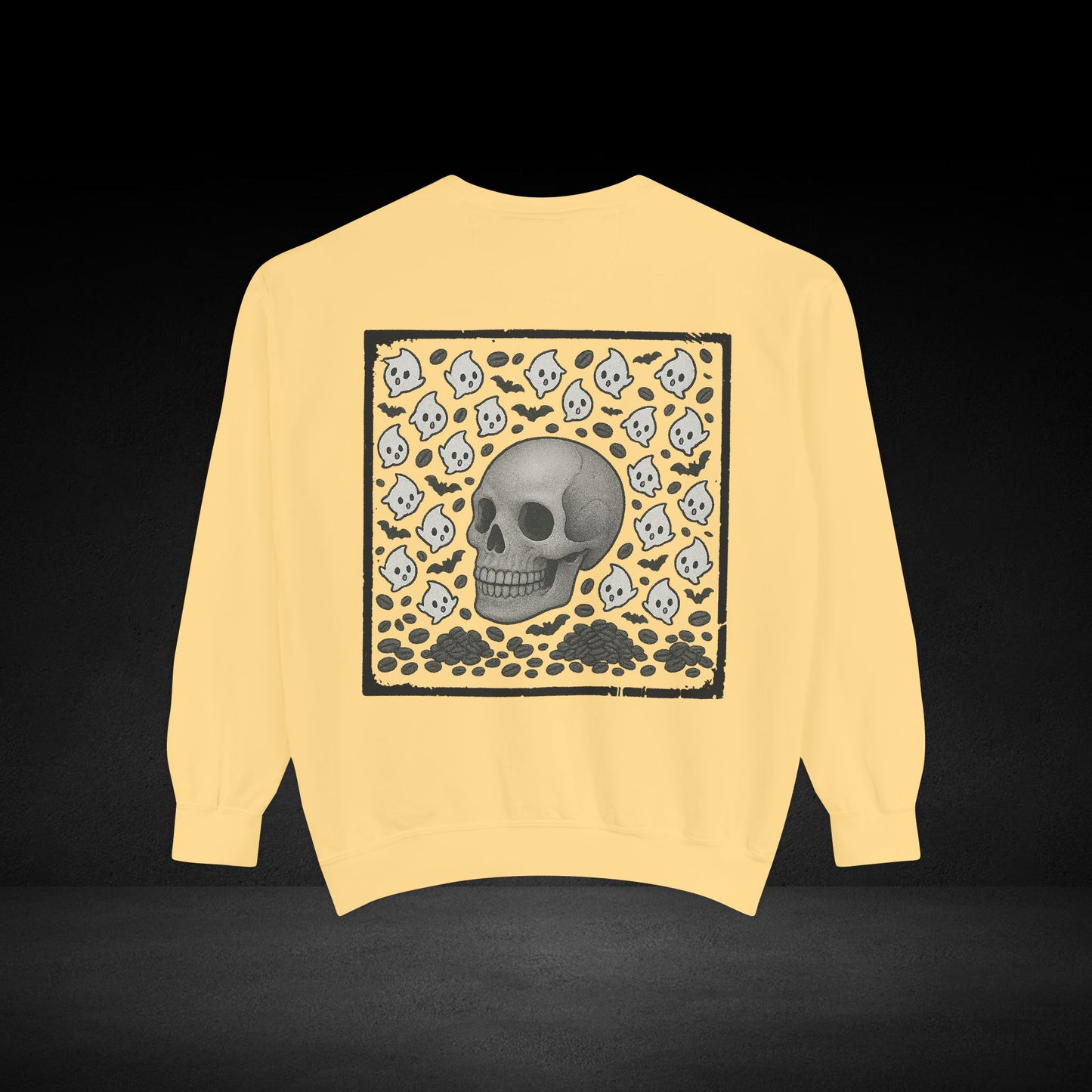 Pumpkin Patch Club Pug & Skull Sweatshirt – Possessed by Coffee Collection