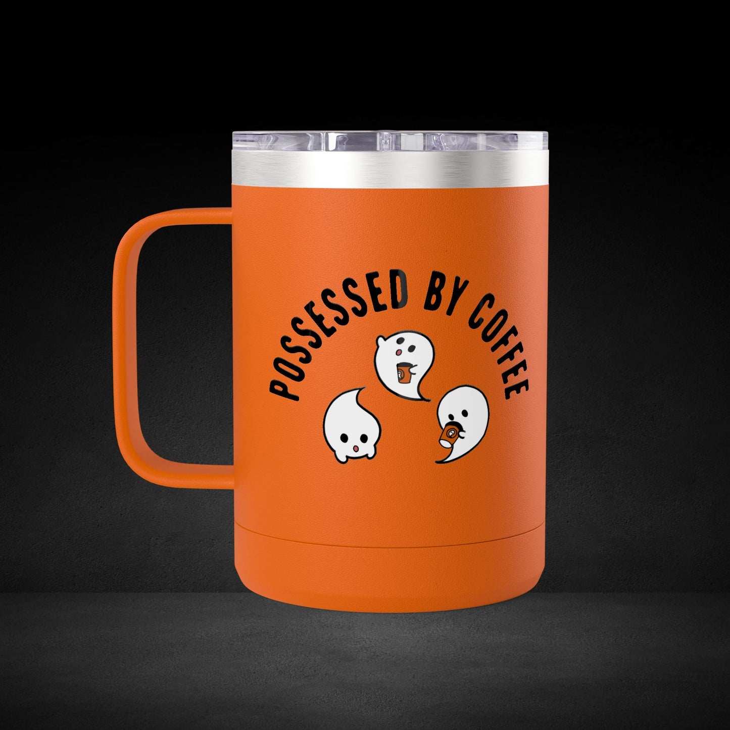 Ghost Trio Coffee Mug – Three Coffee-Loving Spirits - Possessed by Coffee Travel Mug