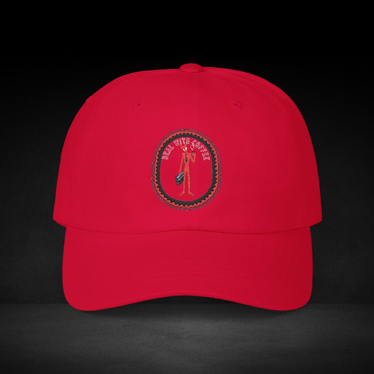 Deal With Coffee Cap – Devilish Business Spirit Baseball Hat