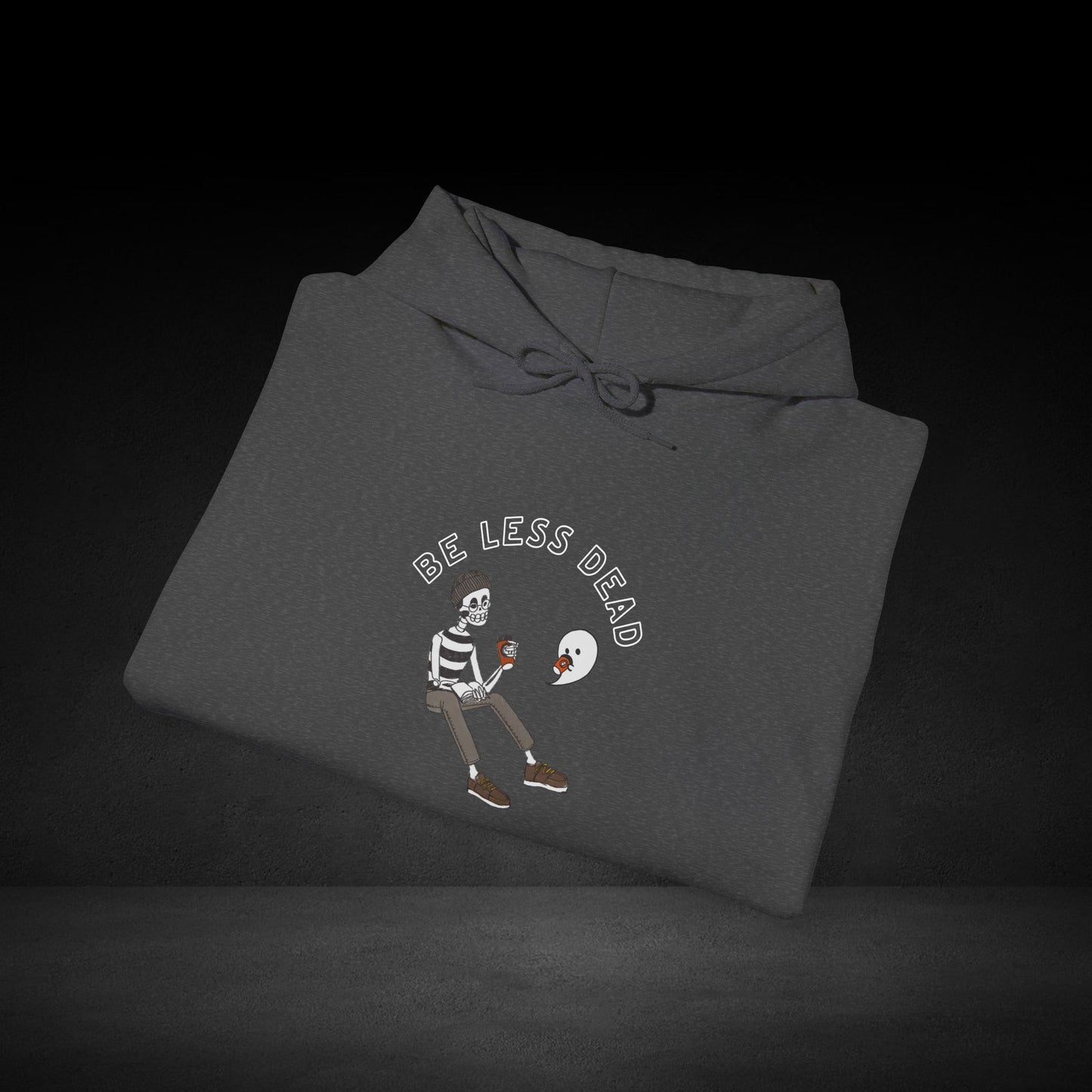 Be Less Dead Skeleton and Ghost Hoodie