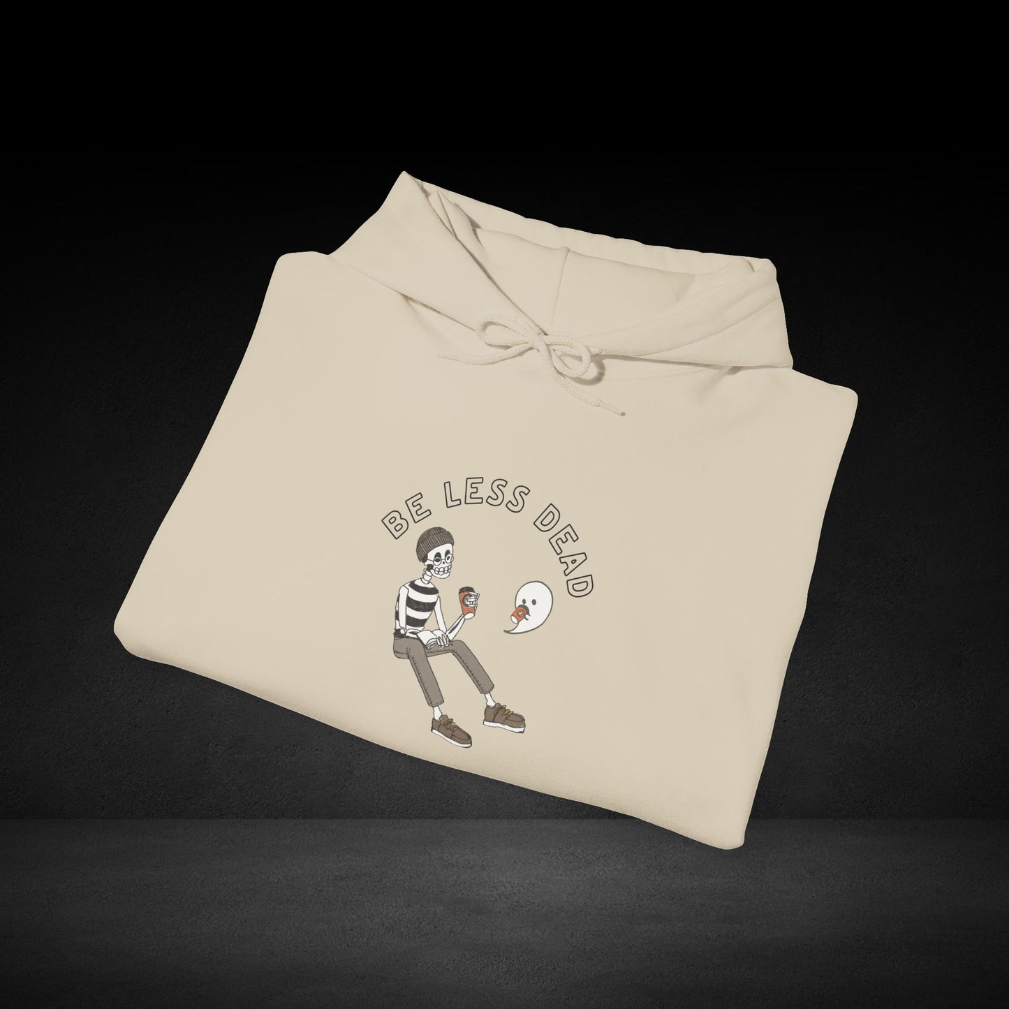 Be Less Dead Skeleton and Ghost Hoodie