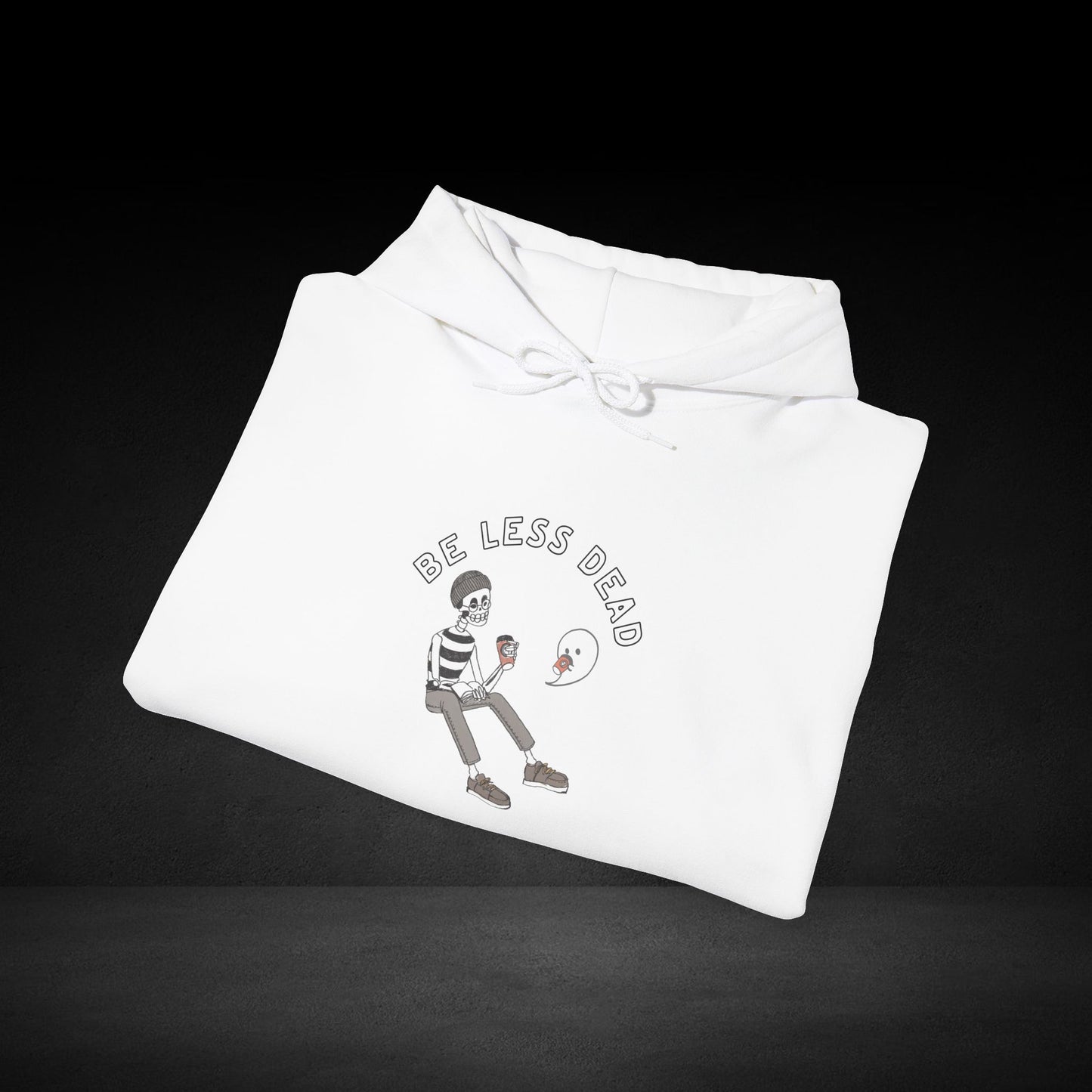 Be Less Dead Skeleton and Ghost Hoodie