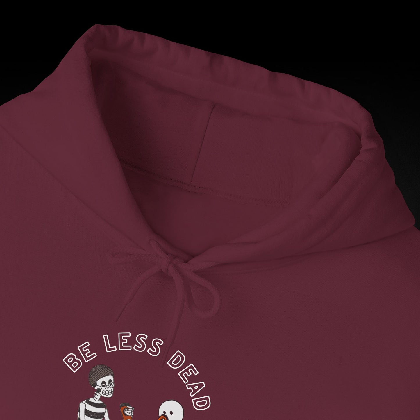 Be Less Dead Skeleton and Ghost Hoodie