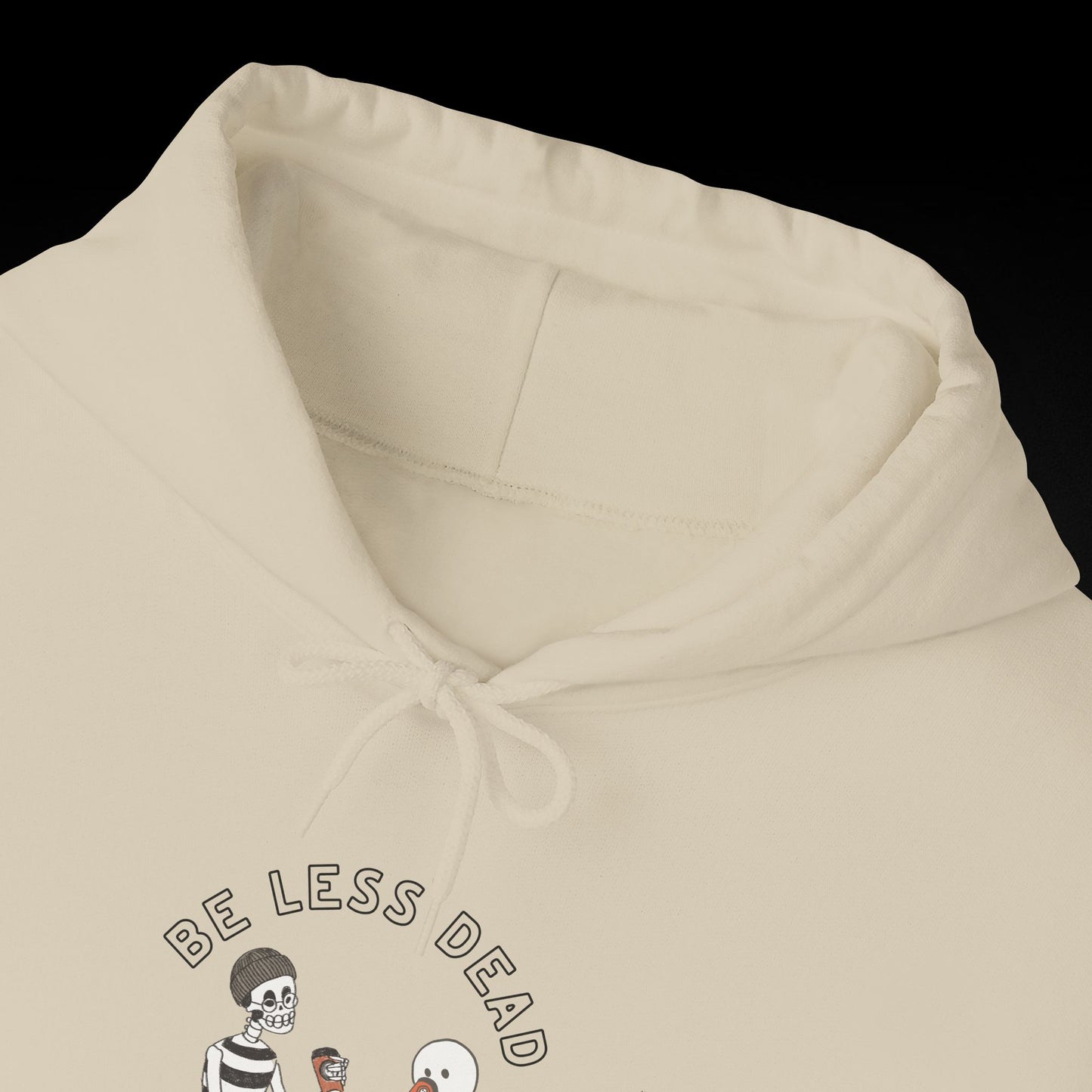 Be Less Dead Skeleton and Ghost Hoodie