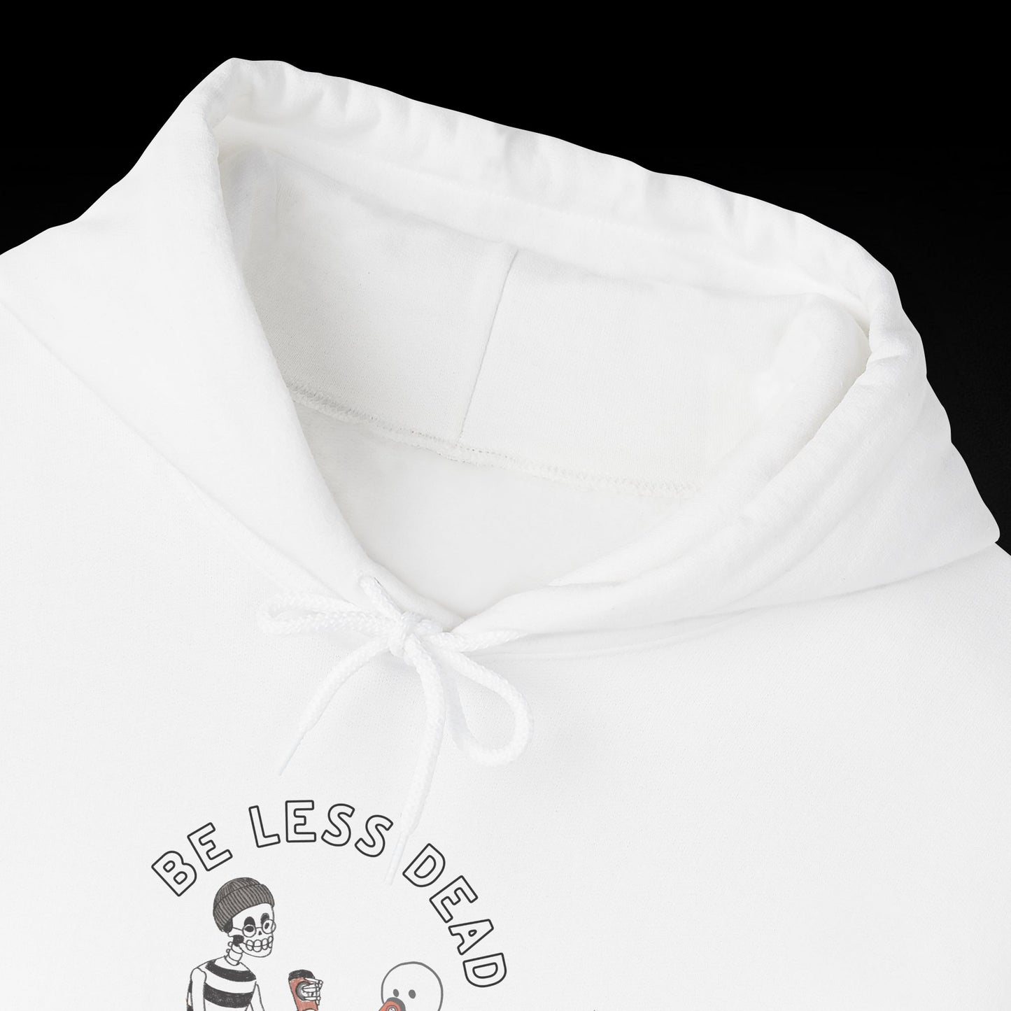Be Less Dead Skeleton and Ghost Hoodie