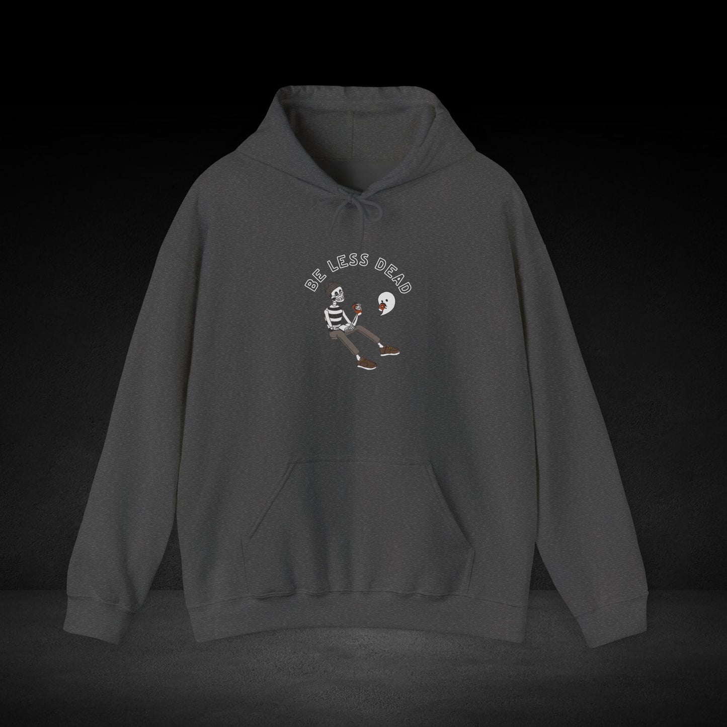 Be Less Dead Skeleton and Ghost Hoodie