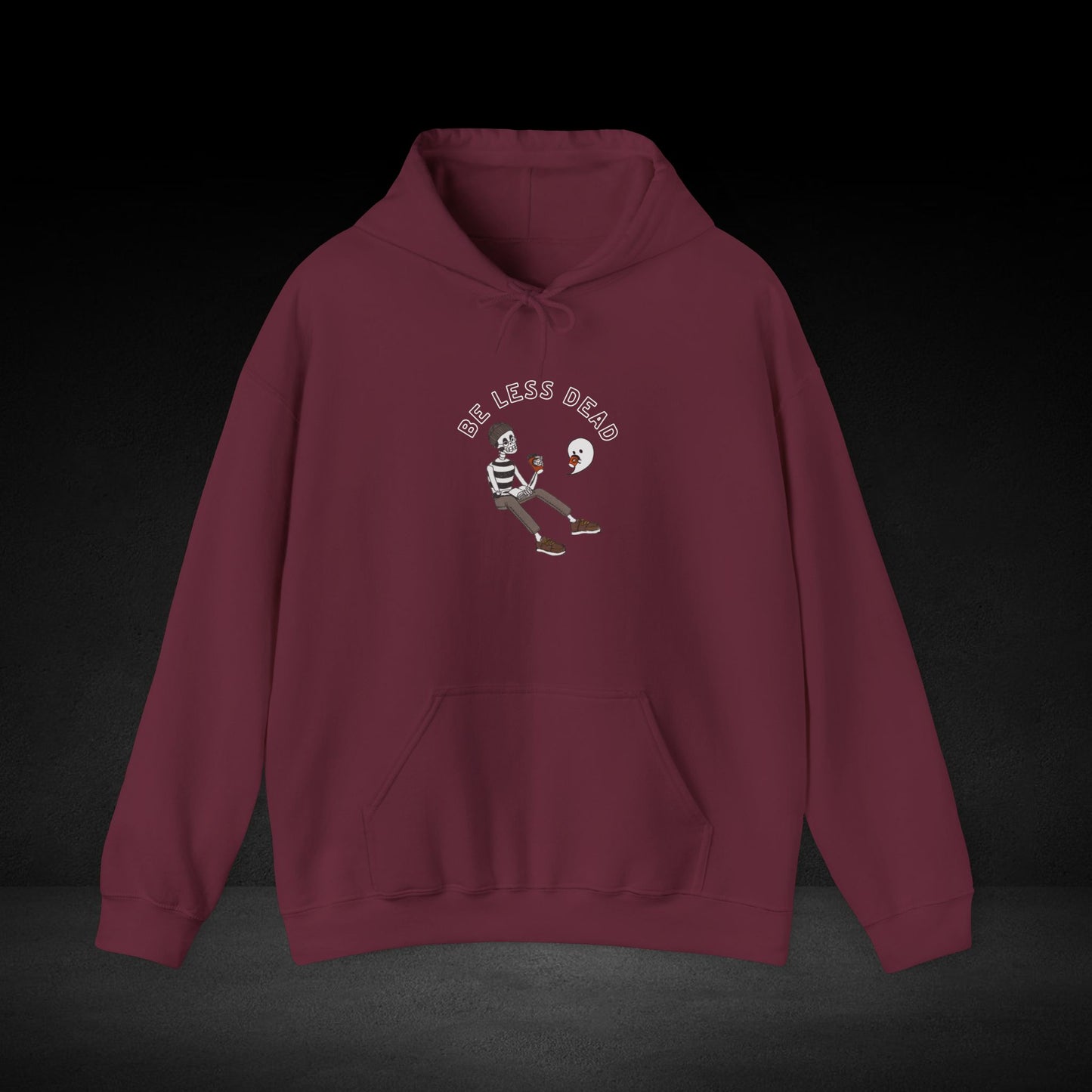 Be Less Dead Skeleton and Ghost Hoodie